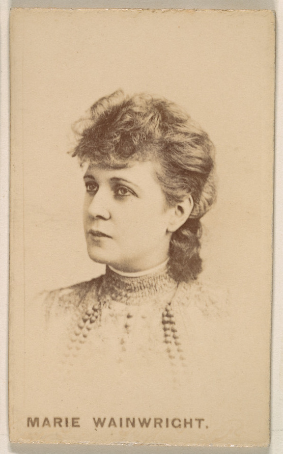 Kinney Brothers Tobacco Company, Marie Wainwright, from the Actresses series (N246), Type 1, issued by Kinney Brothers to promote Sporting Extra Cigarettes