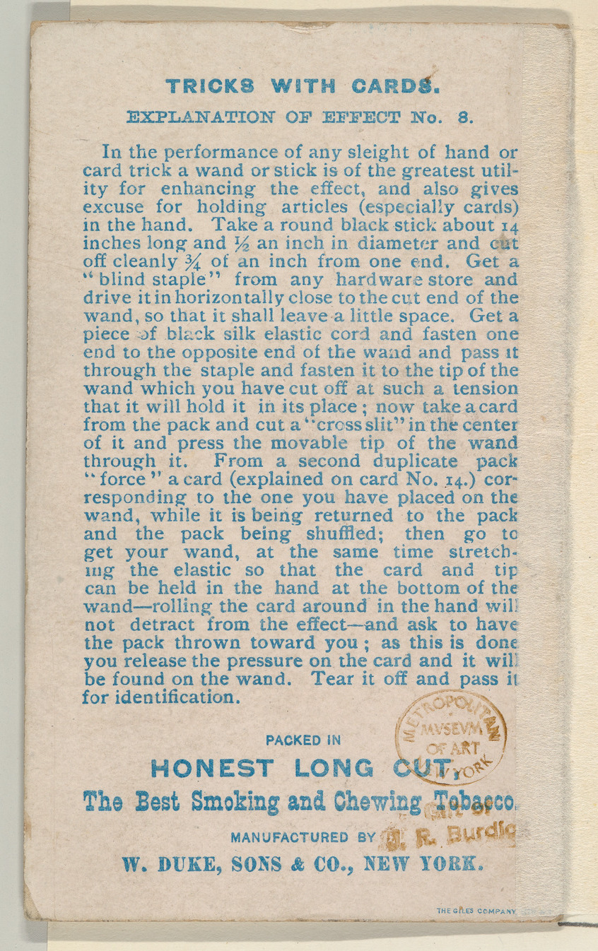 Issued by W. Duke, Sons & Co. | Number 19, The Rattled Innkeeper, from ...