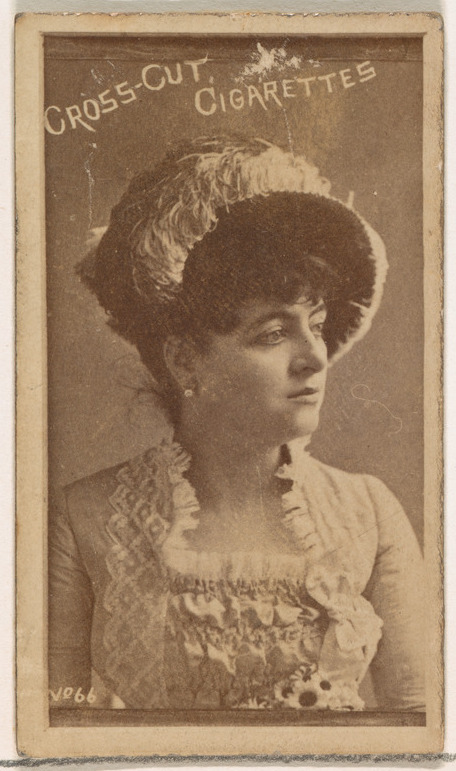 W. Duke, Sons & Co., Card Number 66, from the Actors and Actresses series (N145-1) issued by Duke Sons & Co. to promote Cross Cut Cigarettes