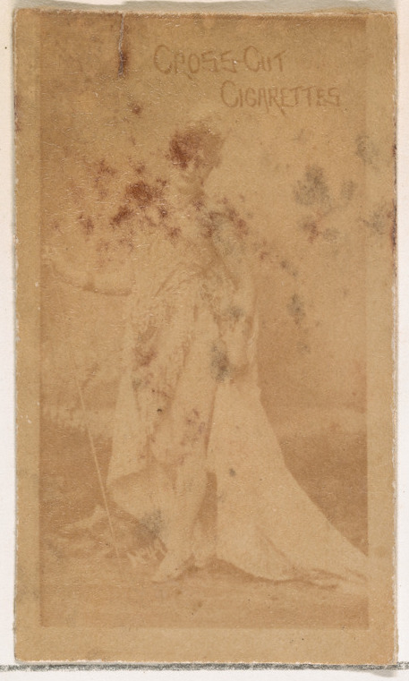W. Duke, Sons & Co., Card Number 49, from the Actors and Actresses series (N145-1) issued by Duke Sons & Co. to promote Cross Cut Cigarettes