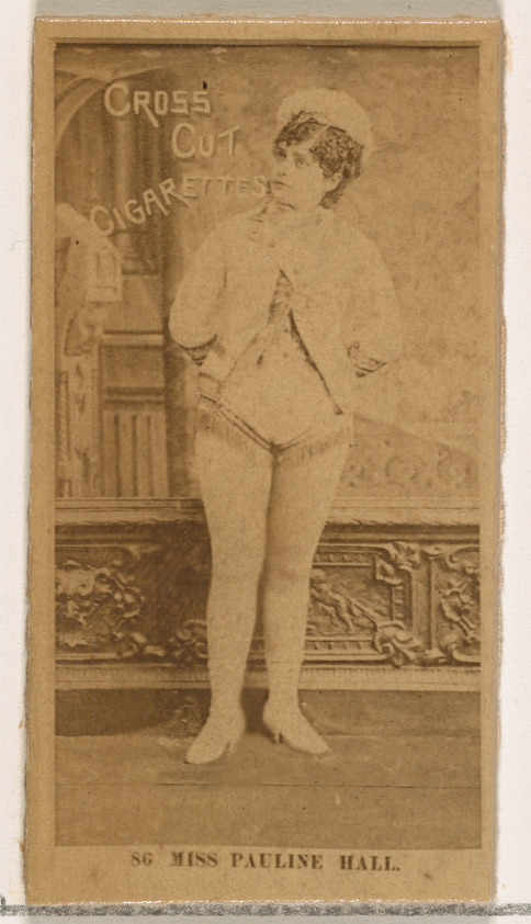 Card Number 86, Miss Pauline Hall, from the Actors and Actresses series (N145-2) issued by Duke Sons & Co. to promote Cross Cut Cigarettes