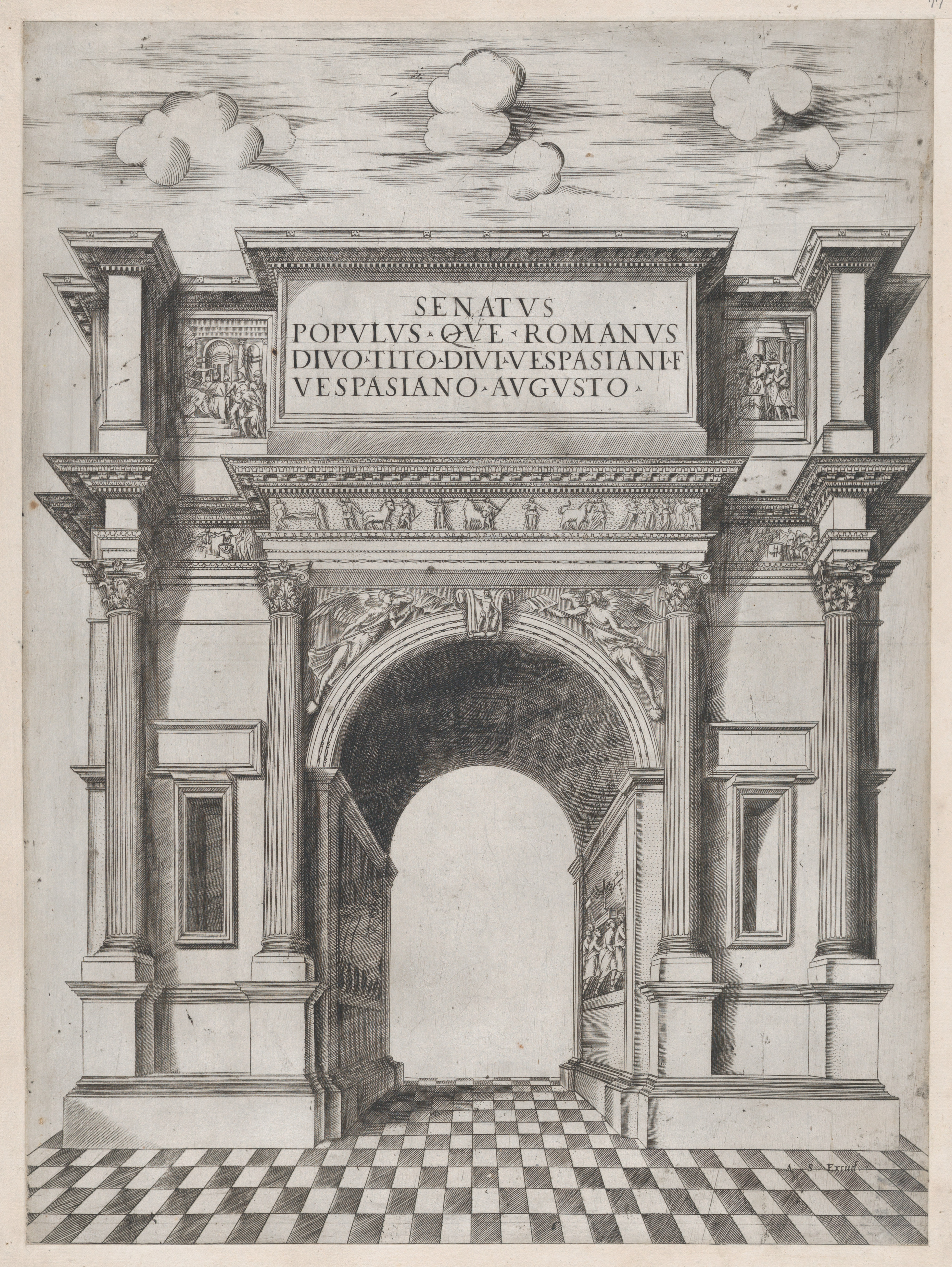 arch of titus drawing