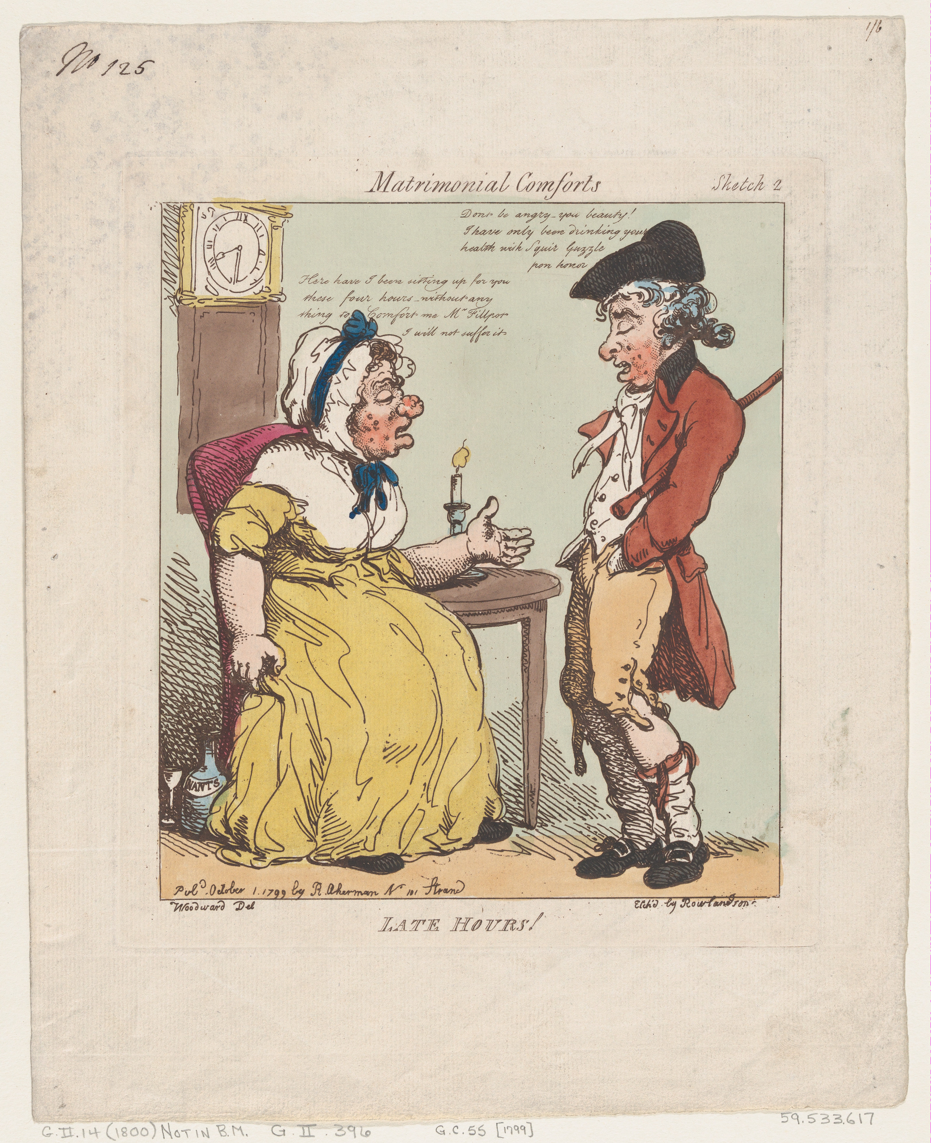 Thomas Rowlandson | Late Hours! | The Metropolitan Museum of Art