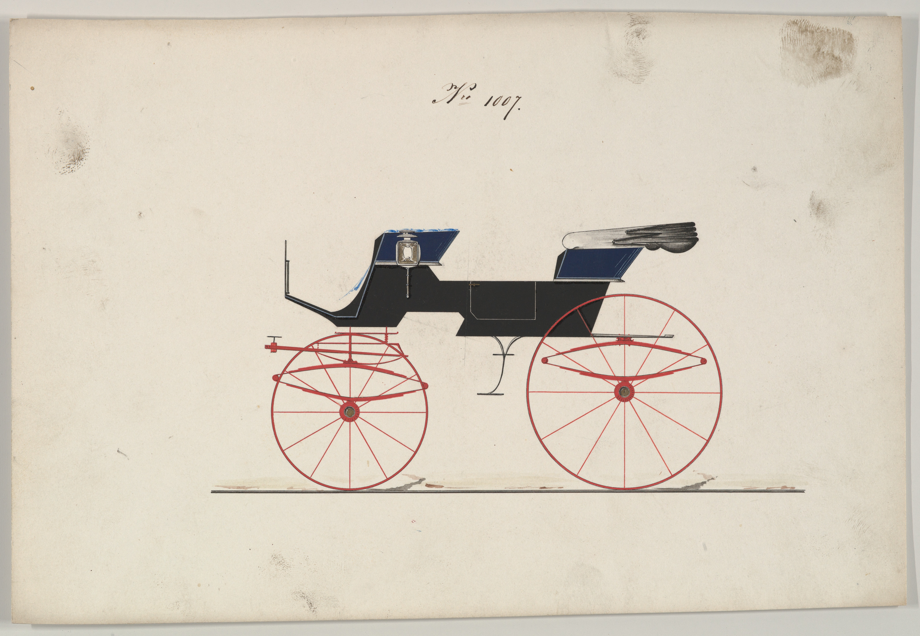 Brewster & Co., Design for Phaeton, no. 1007