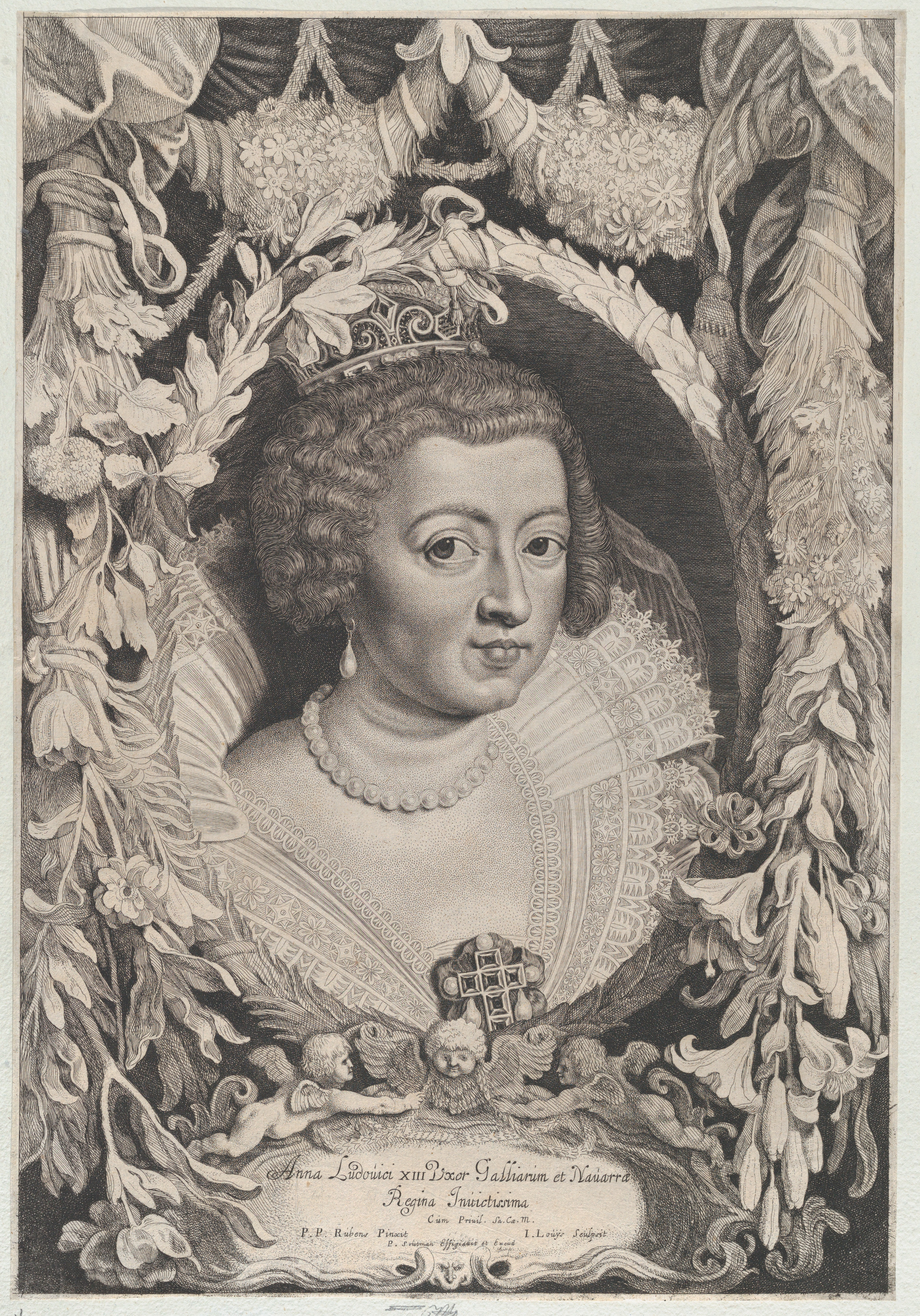 Image of Anne of Austria (1601-1666) queen of France, wife of king