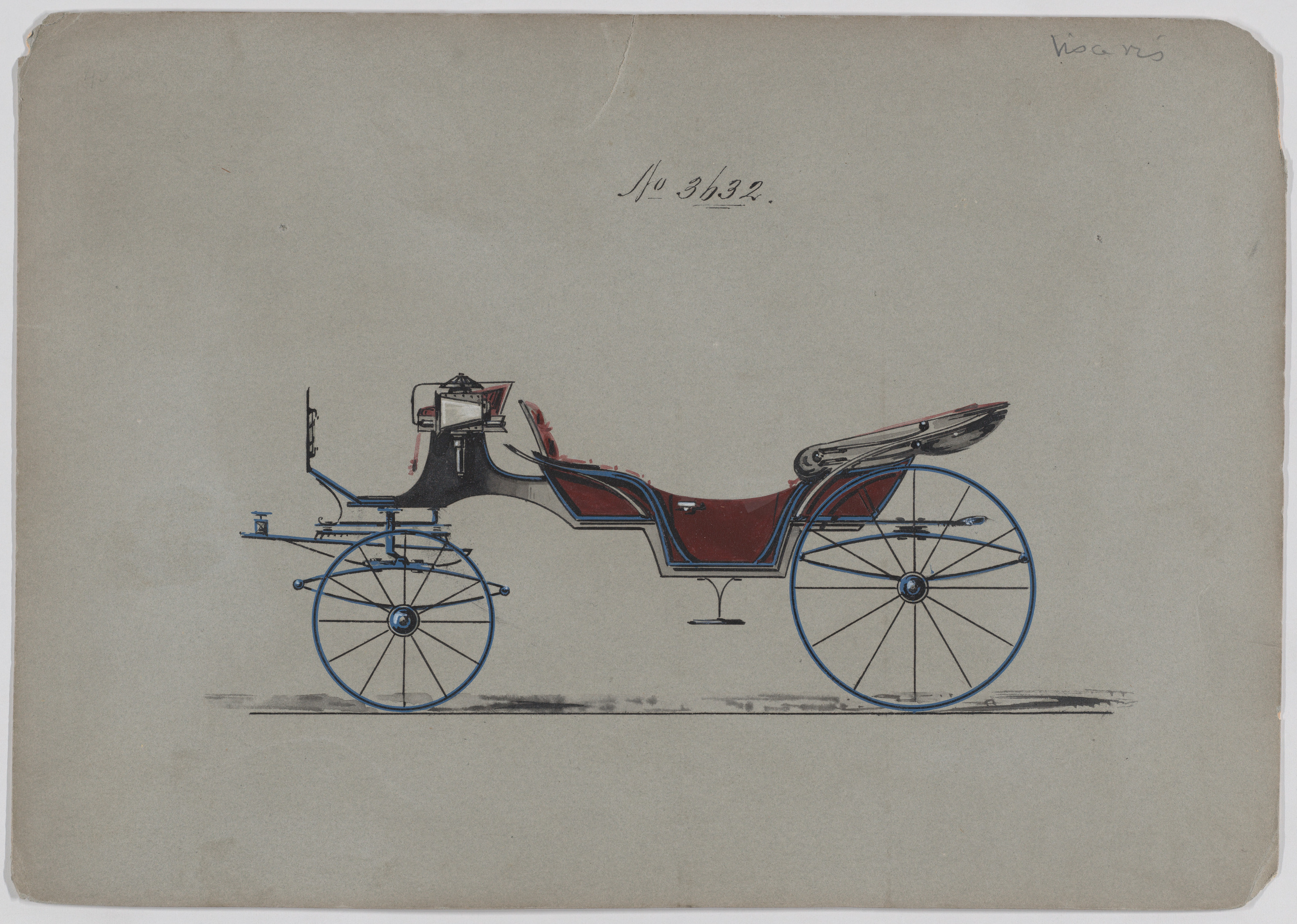 Design for Vis-à-vis, no. 3632