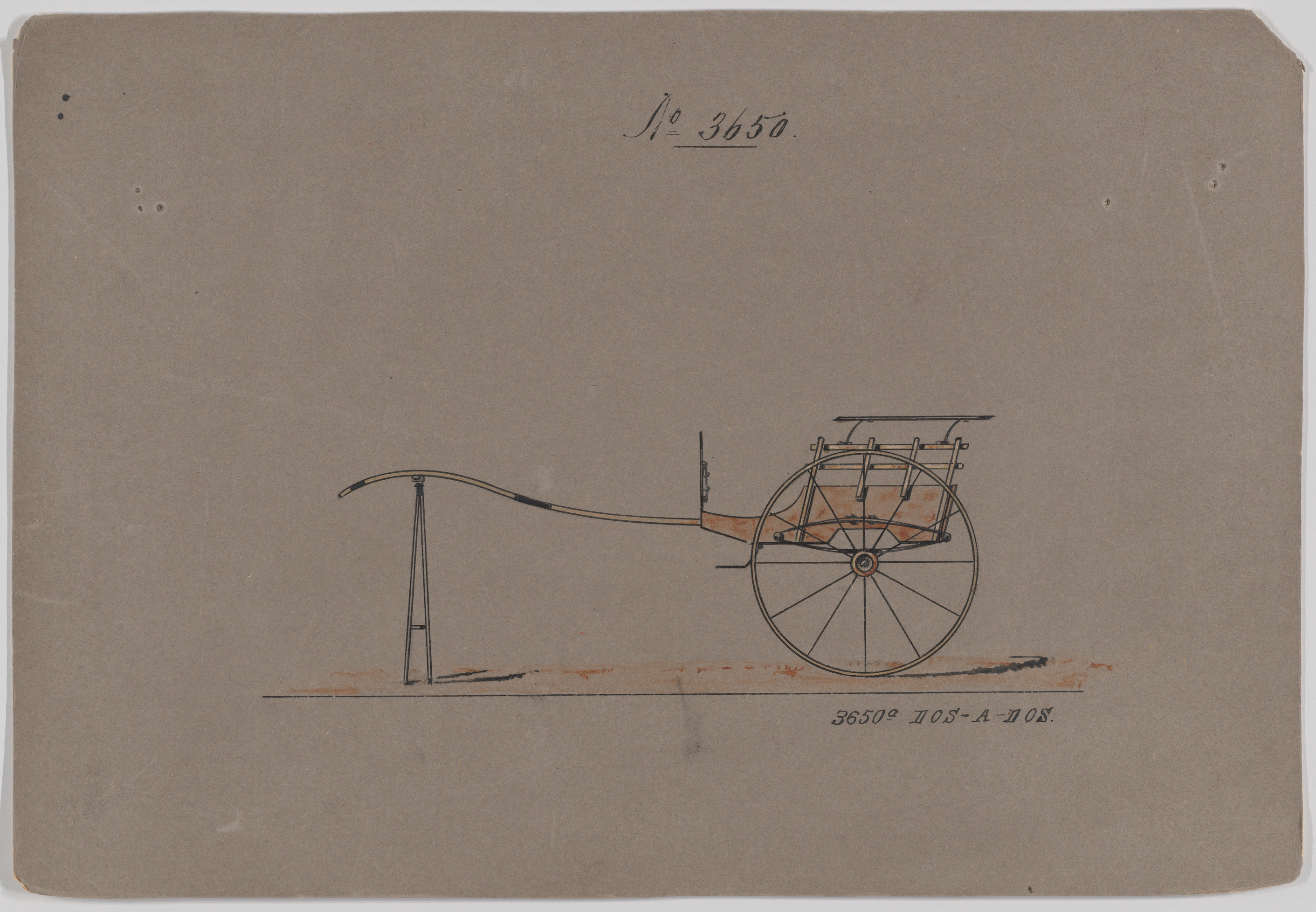 Slat Side Pony Cart  #3650