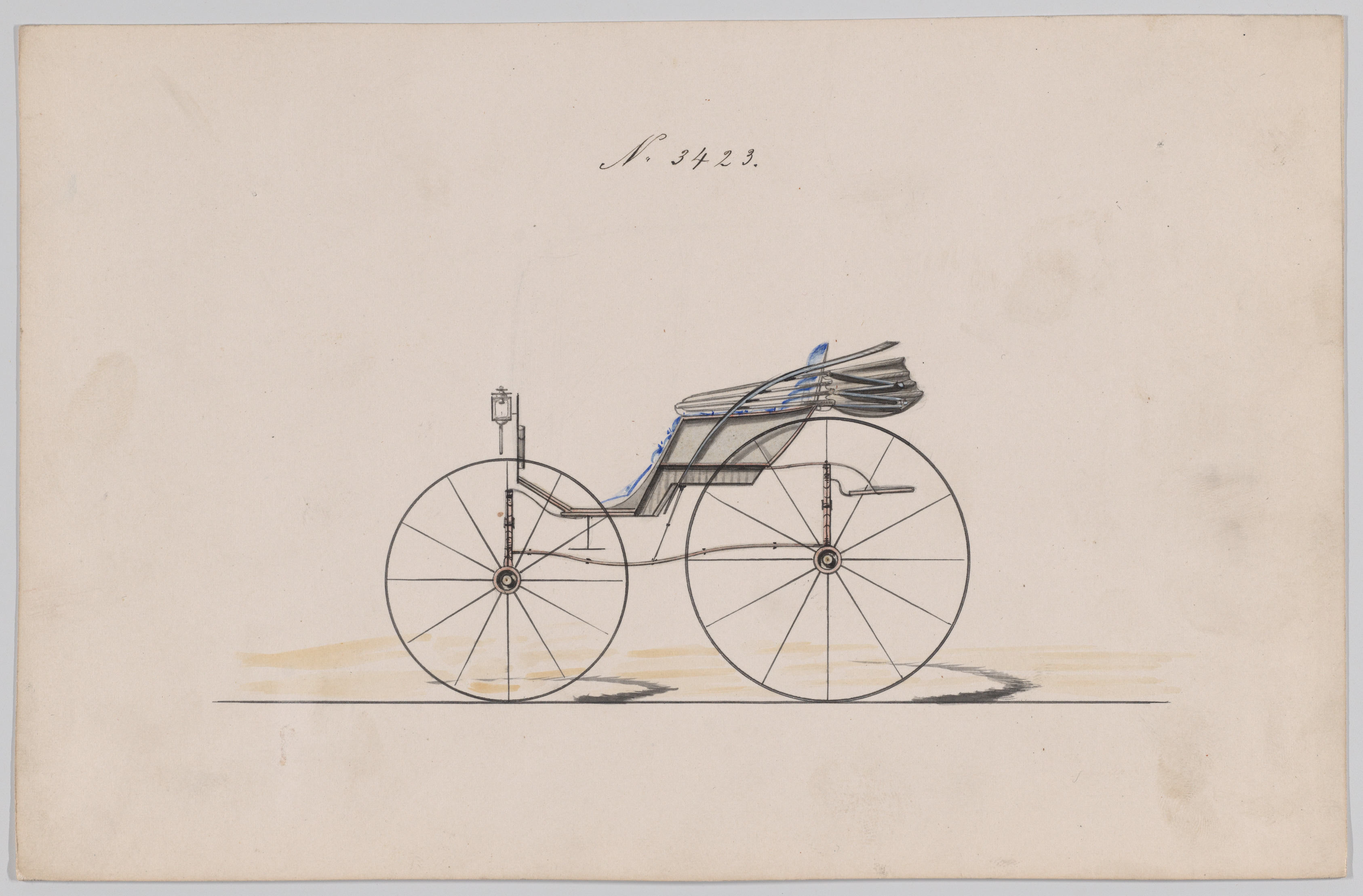 Design for Pony Phaeton, no. 3423