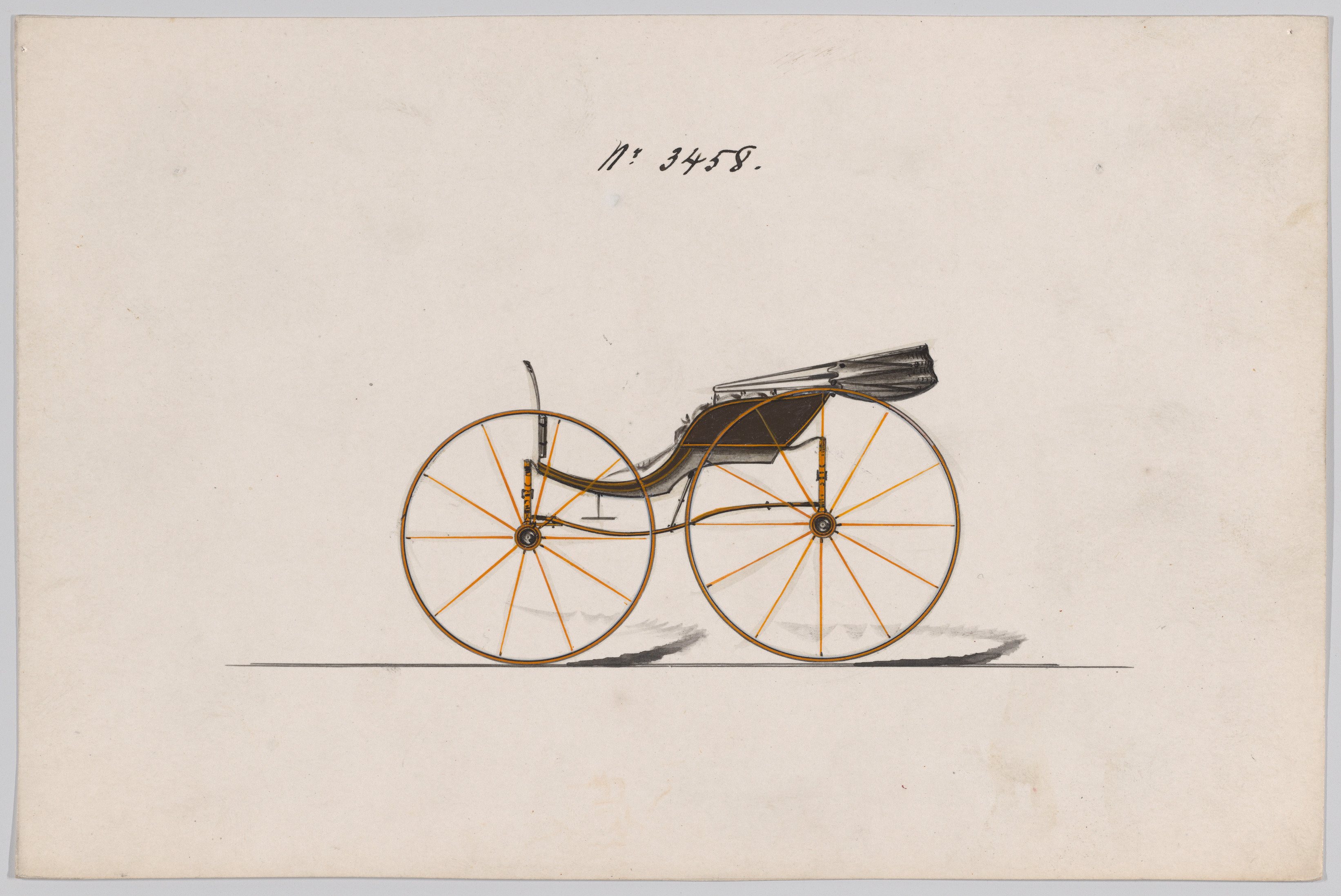 Design for Pony Phaeton, no. 3458