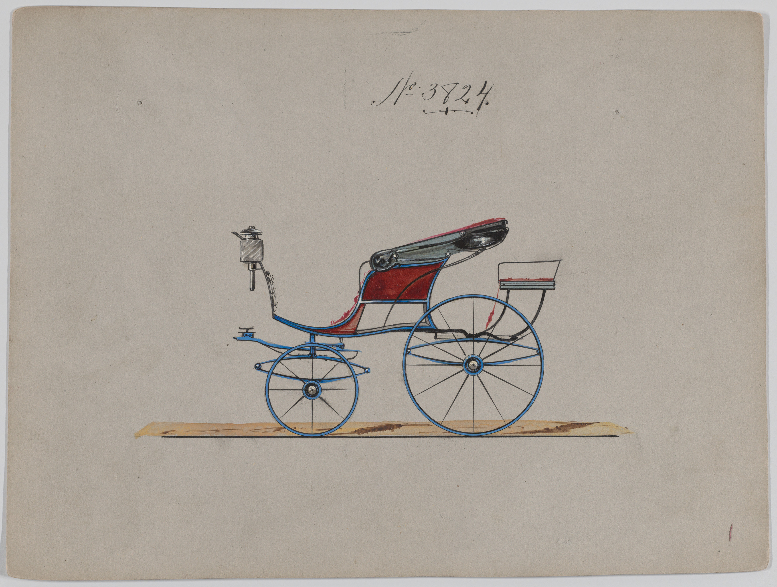 Design for Pony Phaeton, no. 3824