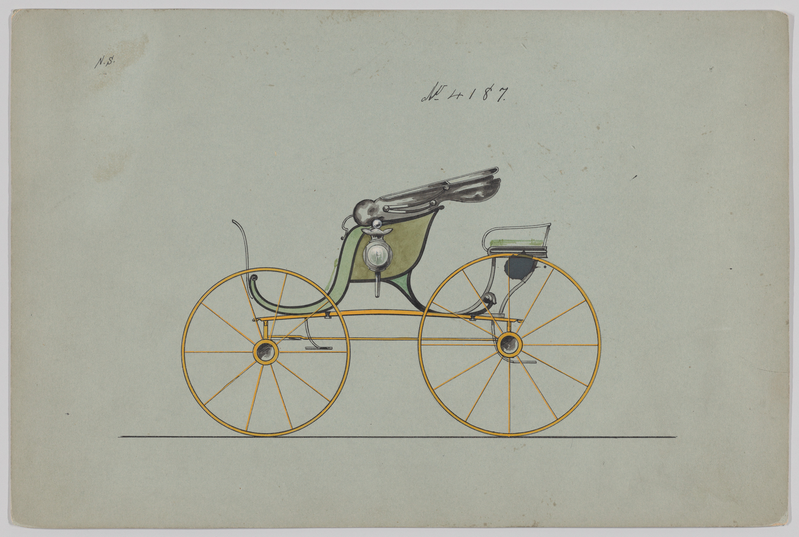 Design for Pony Phaeton, no. 4187