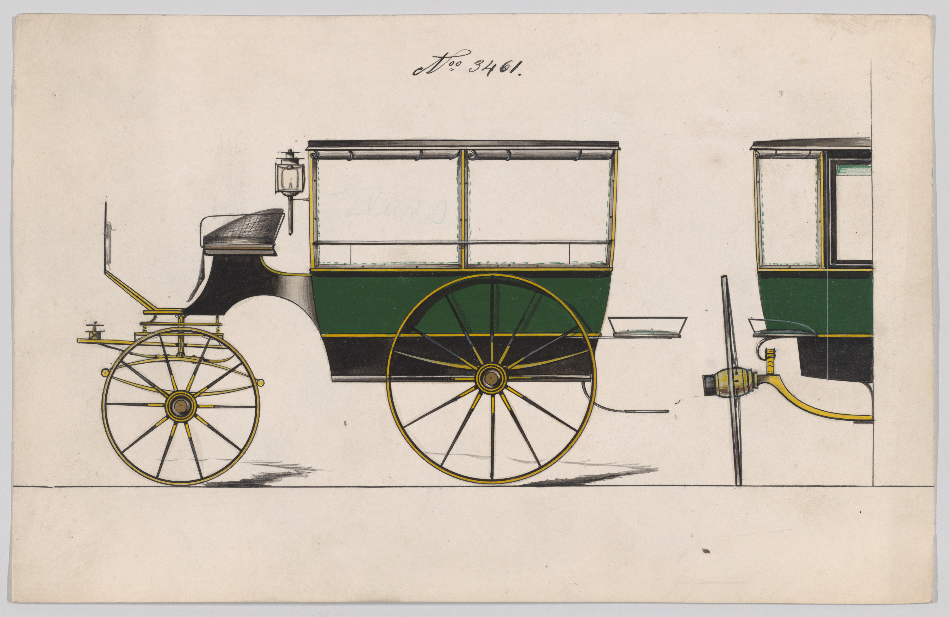 Brewster & Co. | Design for Omnibus or Wagonette, no. 3461 | The