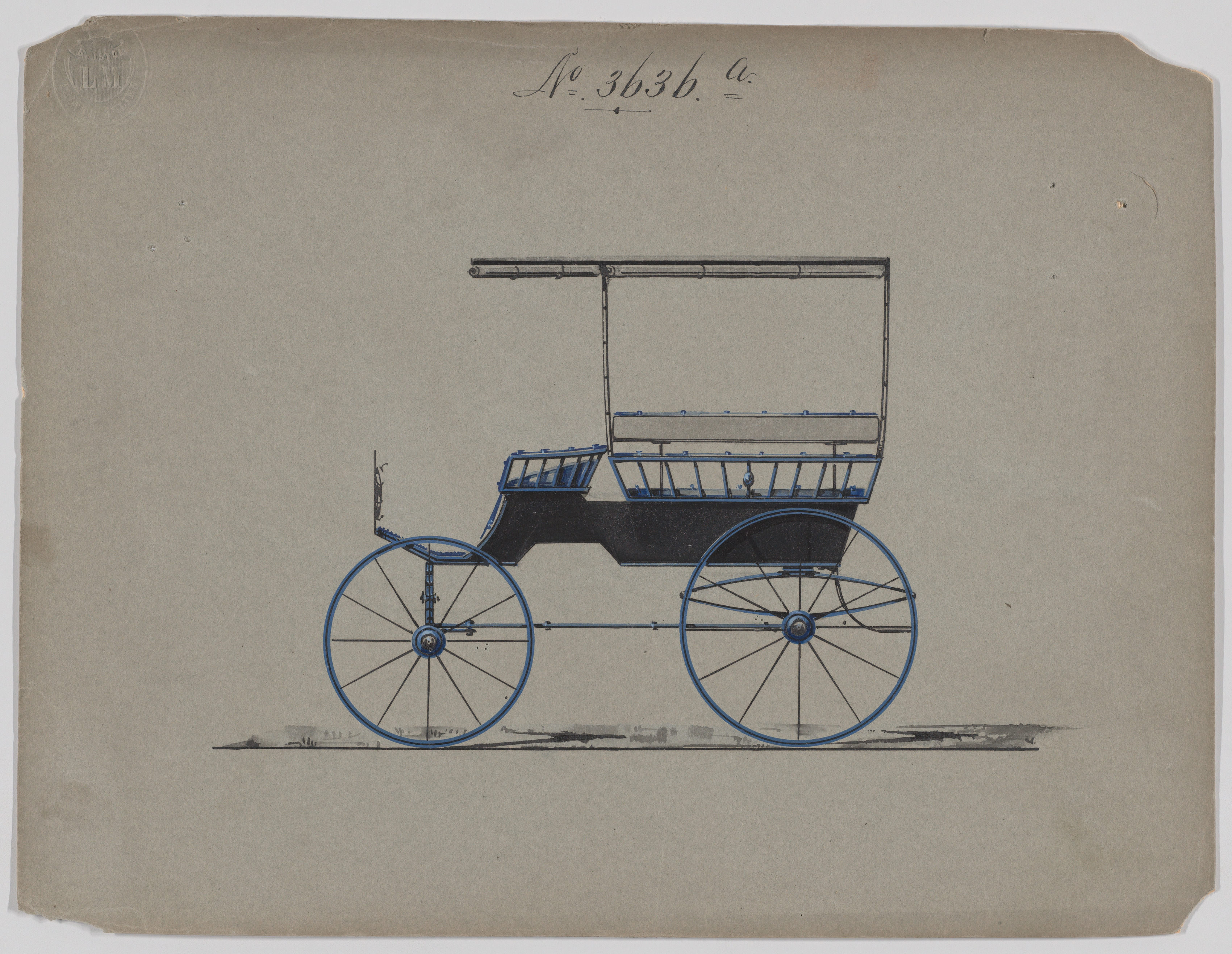 Design for Omnibus or Wagonette, no. 3636a