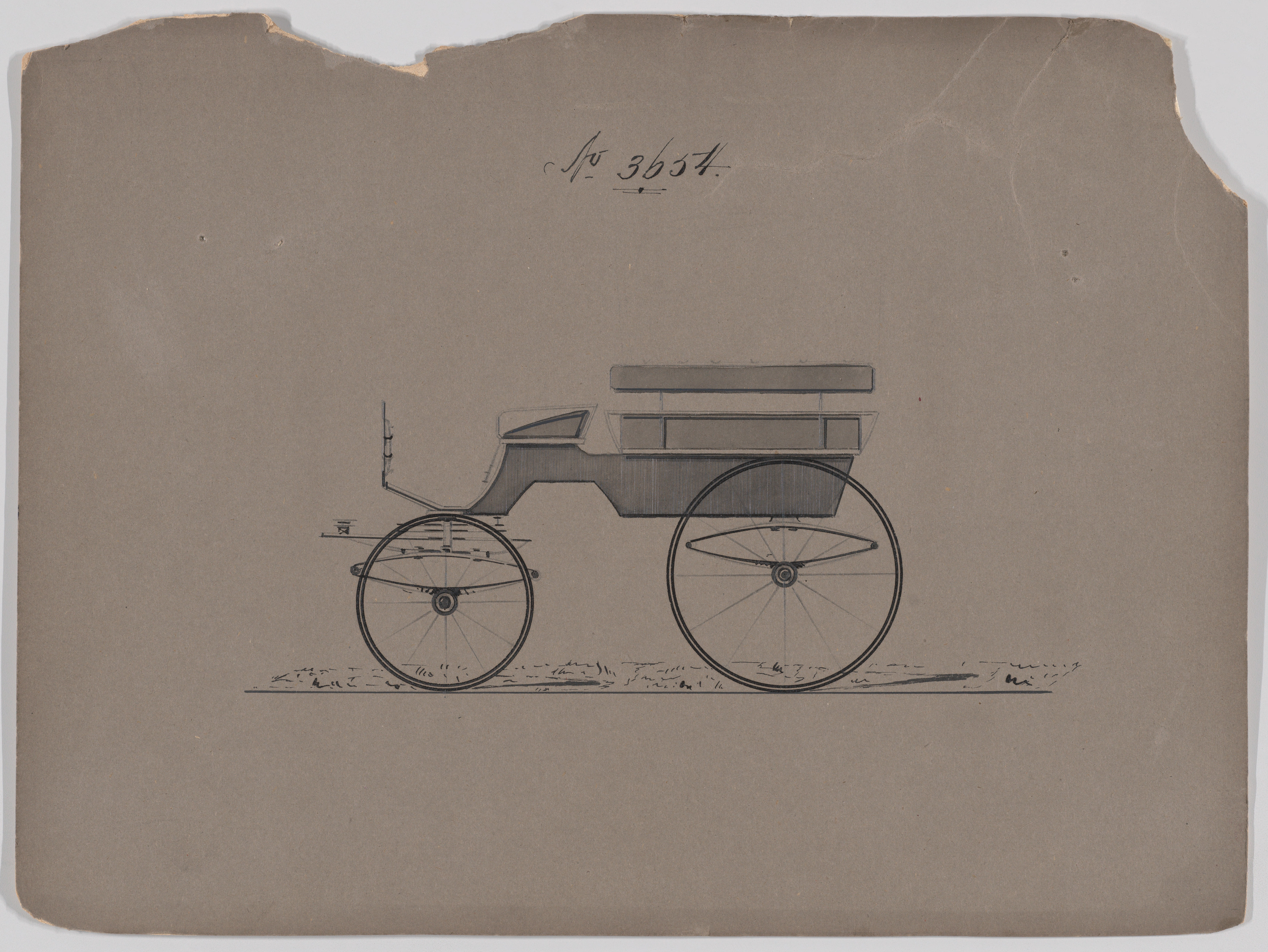 Design for Omnibus or Wagonette, no. 3654