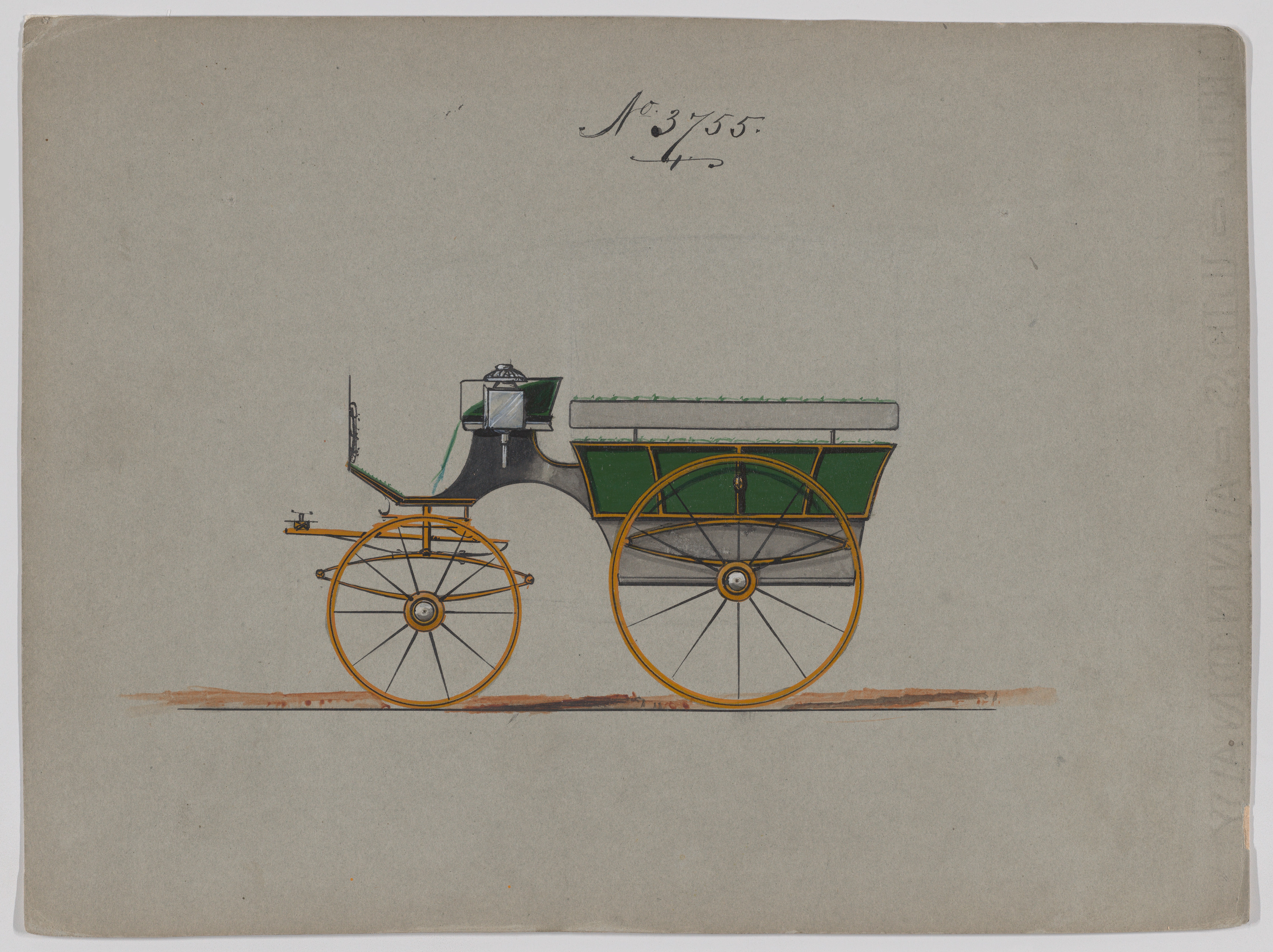 Design for Omnibus or Wagonette, no. 3755
