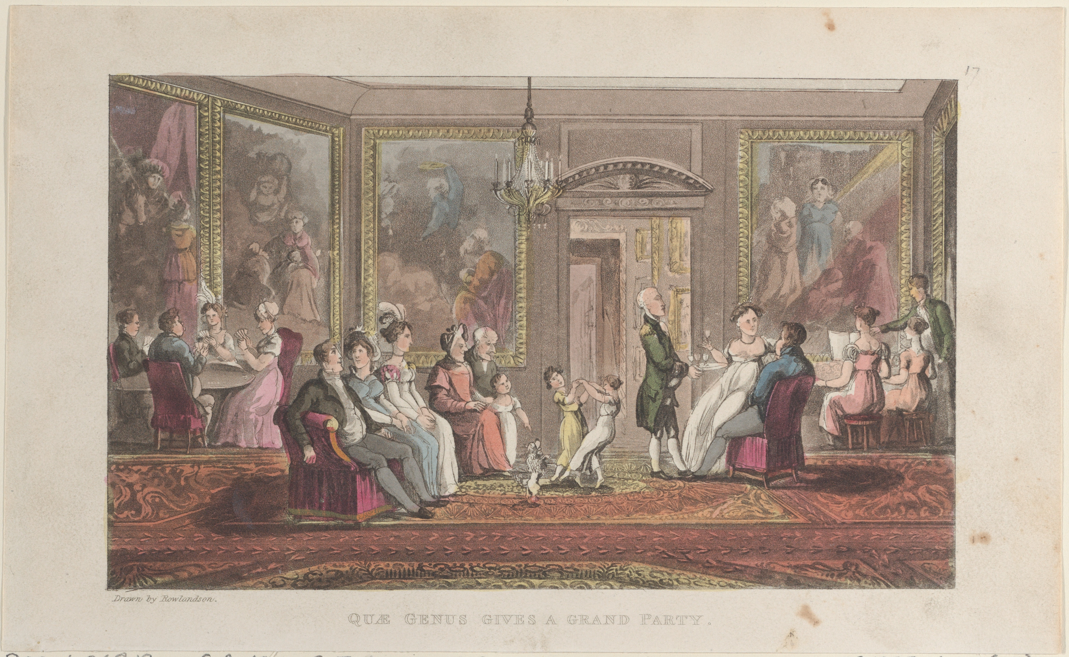 Thomas Rowlandson | Quae Genus Gives a Grand Party | The Metropolitan ...