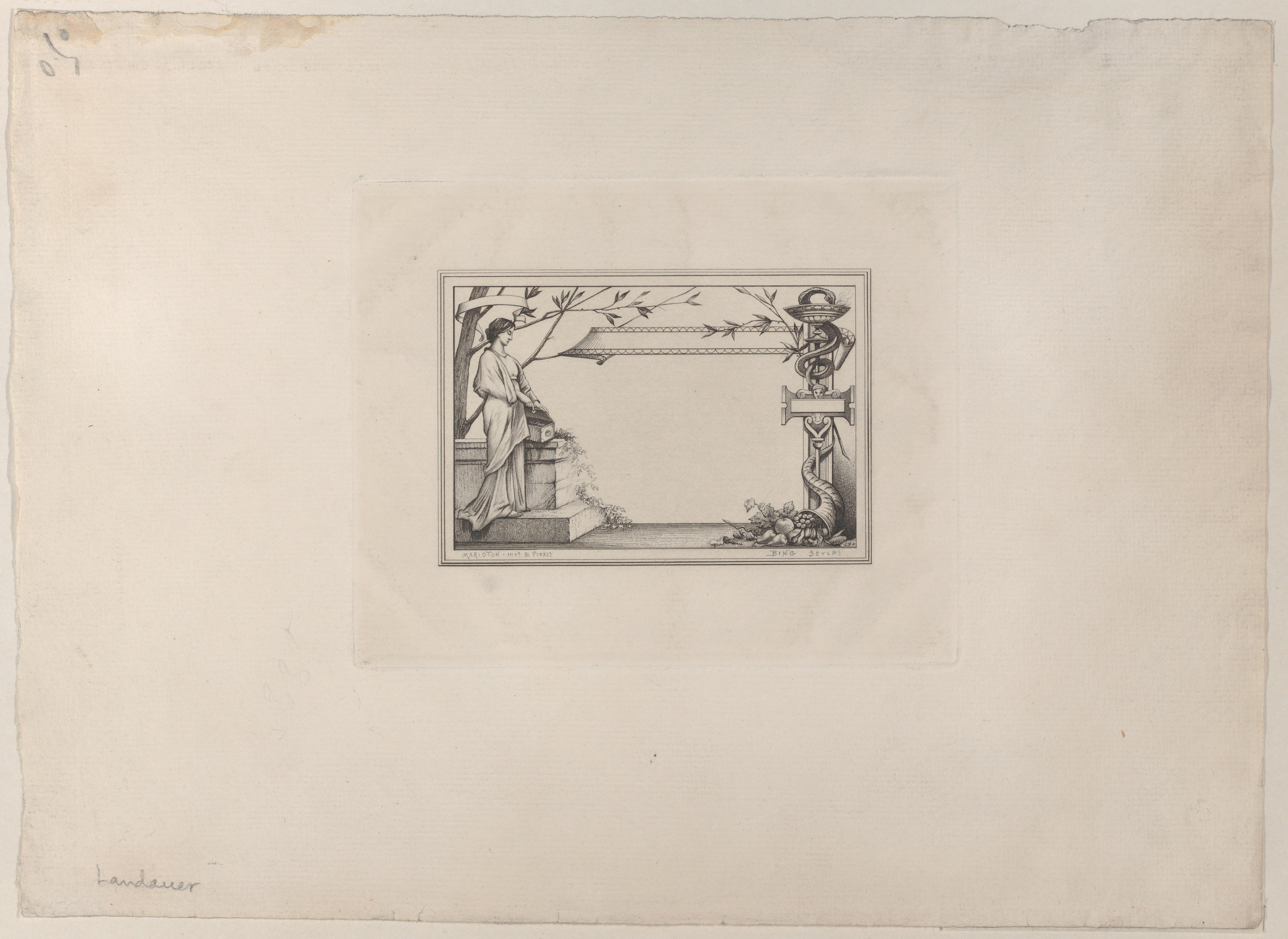 Anonymous, British, 19th century, Trade Card