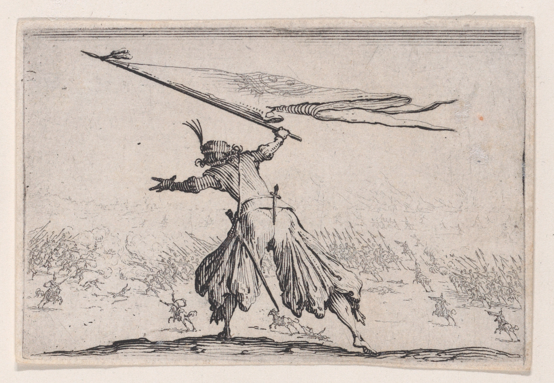 Le Porte-Étendard (The Standard Bearer), from Les Caprices Series A, The Florence Set