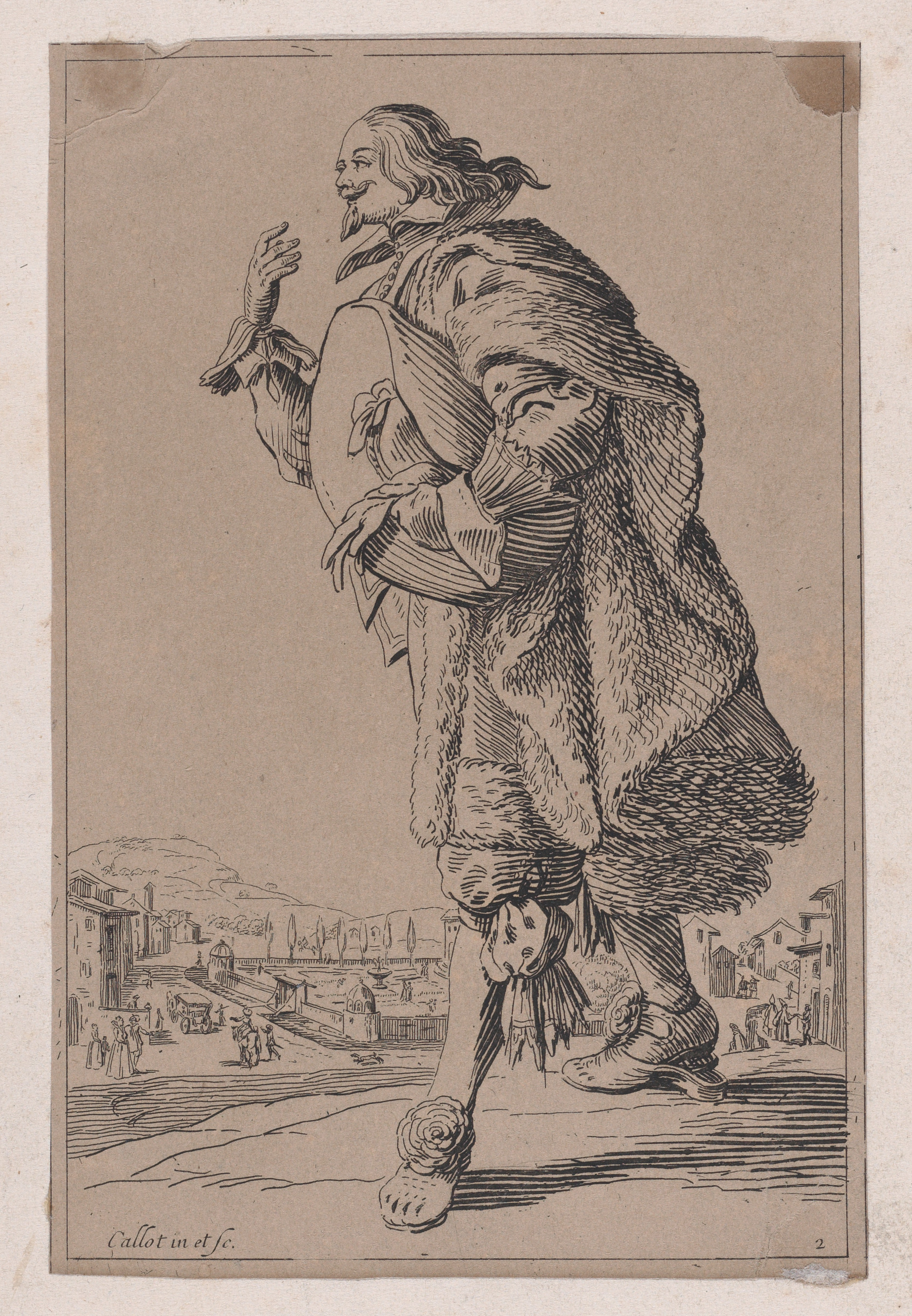 Anonymous, Copy of Le Gentilhomme qui Salue Tenant son Feutre sous le Bras (The Gentleman who Bows Holding his Felt Hat Under his Arm), from "La Noblesse" (The Nobility)