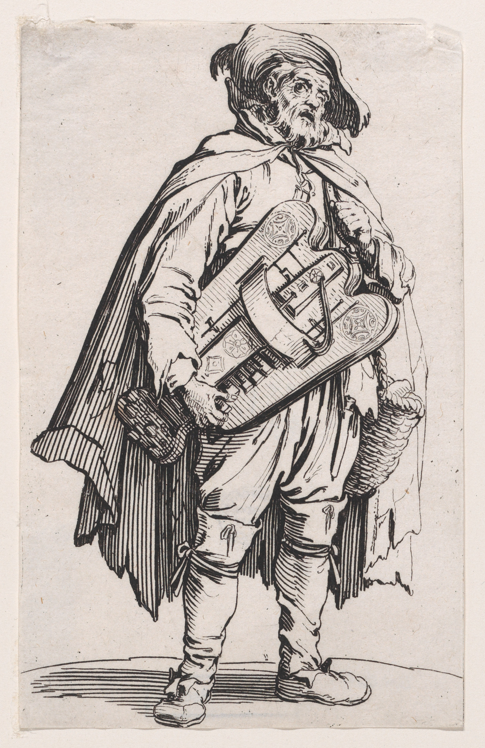 hurdy gurdy player