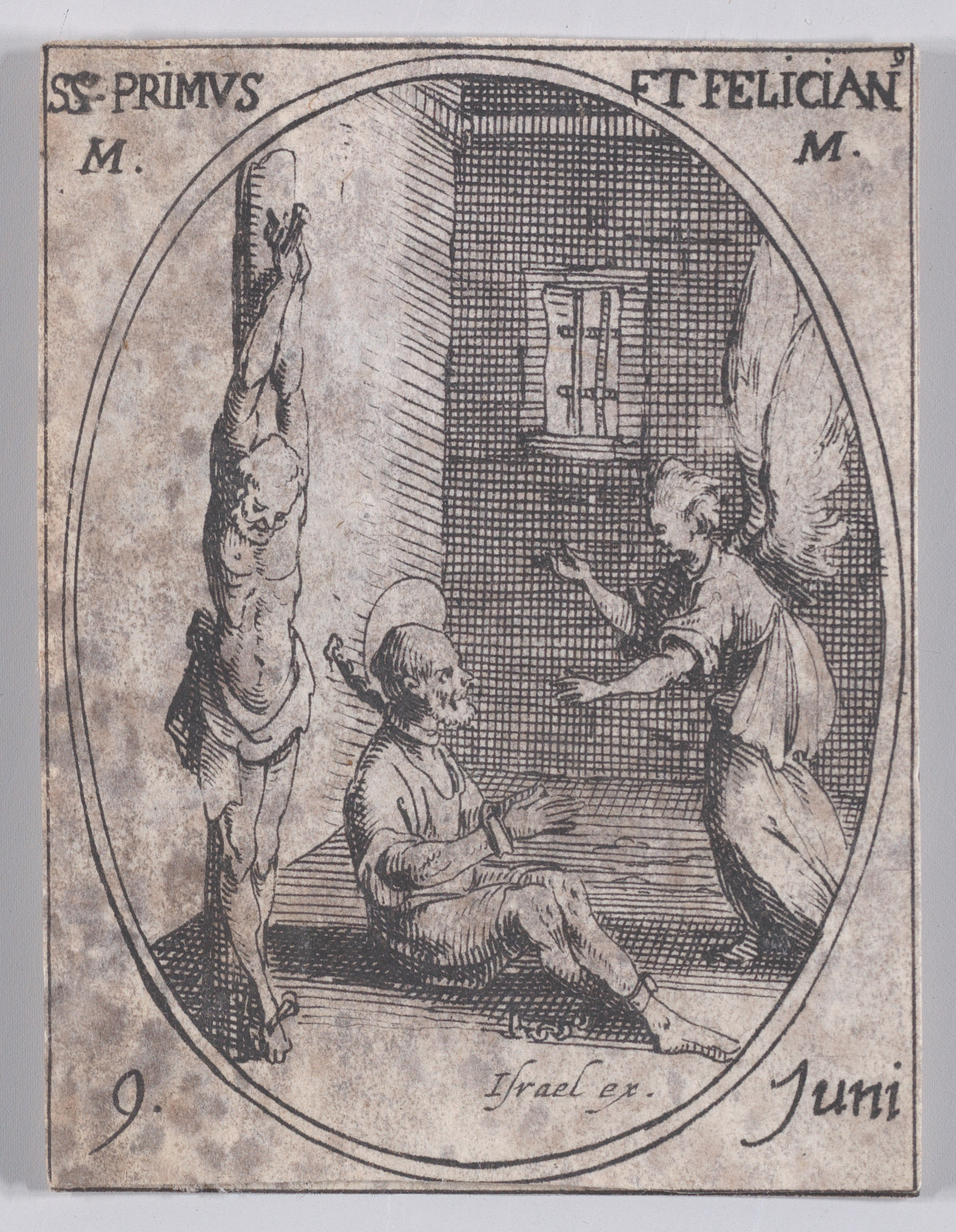 S. Prime et S. Félicien, martyrs (St. Primus and St. Felician, Martyrs), June 9th, from Les Images De Tous Les Saincts et Saintes de L'Année (Images of All of the Saints and Religious Events of the Year), Jacques Callot (French, Nancy 1592–1635 Nancy), Etching; second state of two (Lieure)