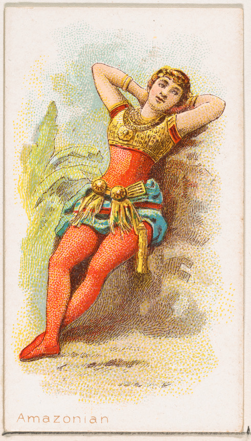 Amazonian Dancer, from the Dancing Women series (N186) issued by Wm. S. Kimball & Co.