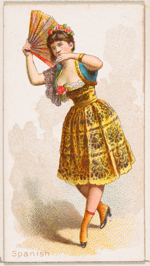 Spanish Dancer, from the Dancing Women series (N186) issued by Wm. S. Kimball & Co.
