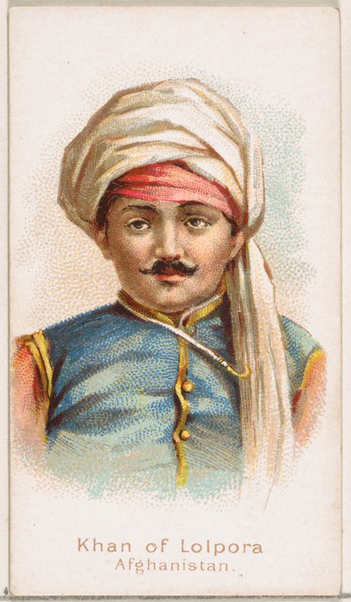 William S. Kimball & Company, Khan of Lolpora, Afghanistan, from the Savage and Semi-Barbarous Chiefs and Rulers series (N189) issued by Wm. S. Kimball & Co.