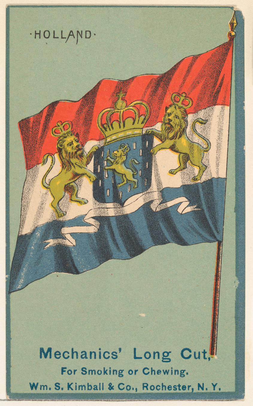 Holland, from the National Flags series (N195) issued by Wm. S. Kimball & Co.
