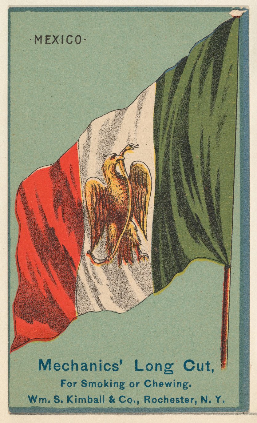 Mexico, from the National Flags series (N195) issued by Wm. S. Kimball & Co.