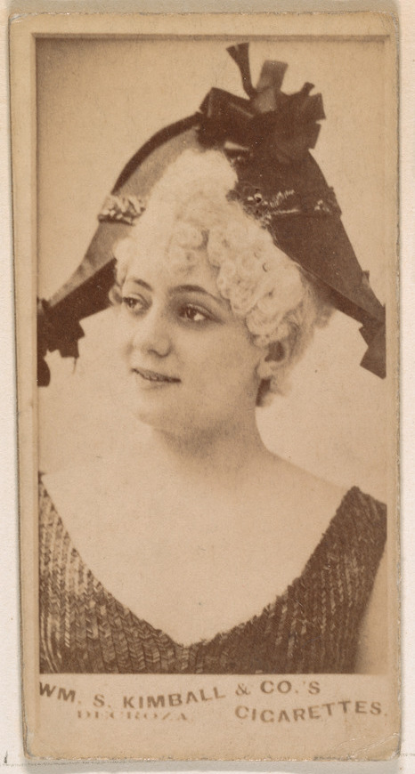 William S. Kimball & Company, Miss Decroza, from the Actresses series (N203) issued by Wm. S. Kimball & Co.