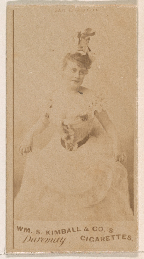 William S. Kimball & Company, Miss Duremay, from the Actresses series (N203) issued by Wm. S. Kimball & Co.