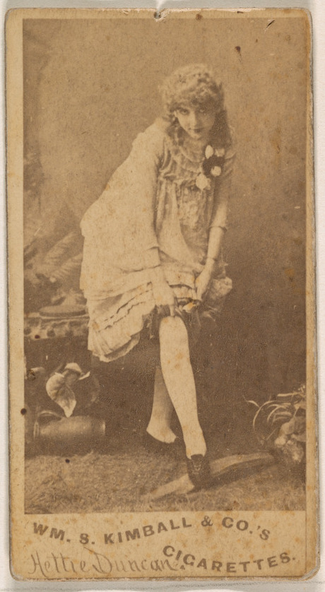 William S. Kimball & Company, Hettie Duncan, from the Actresses series (N203) issued by Wm. S. Kimball & Co.