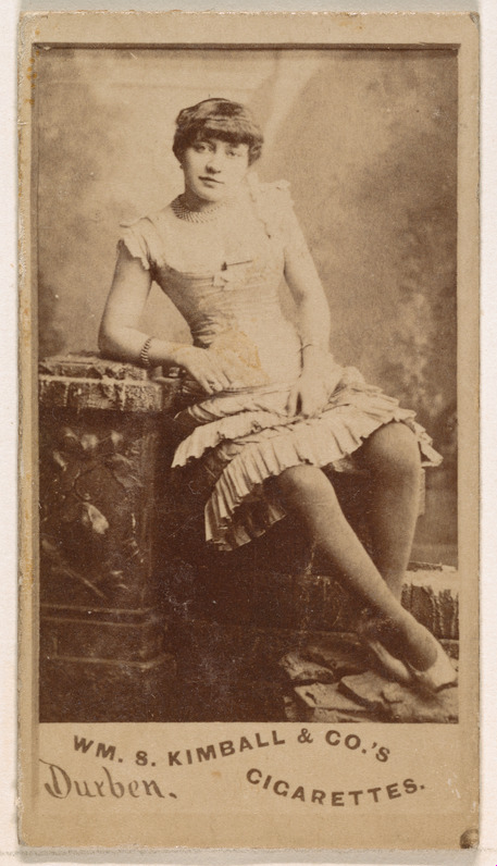 William S. Kimball & Company, Miss Durben, from the Actresses series (N203) issued by Wm. S. Kimball & Co.