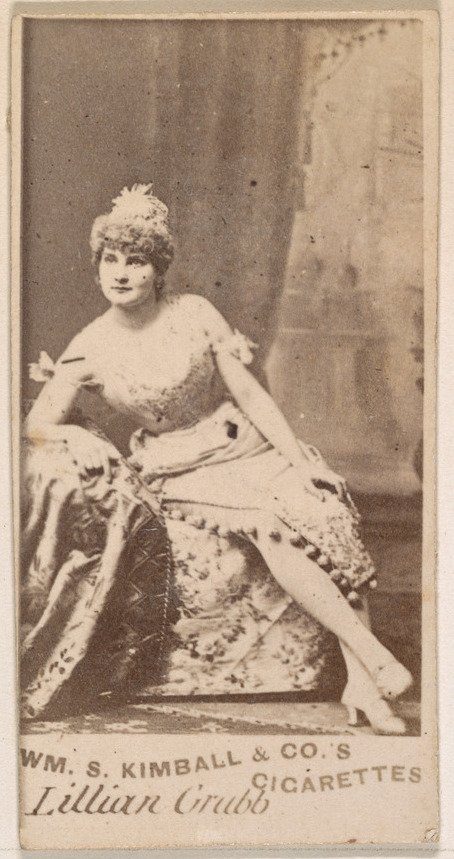 William S. Kimball & Company, Lillian Grubb, from the Actresses series (N203) issued by Wm. S. Kimball & Co.
