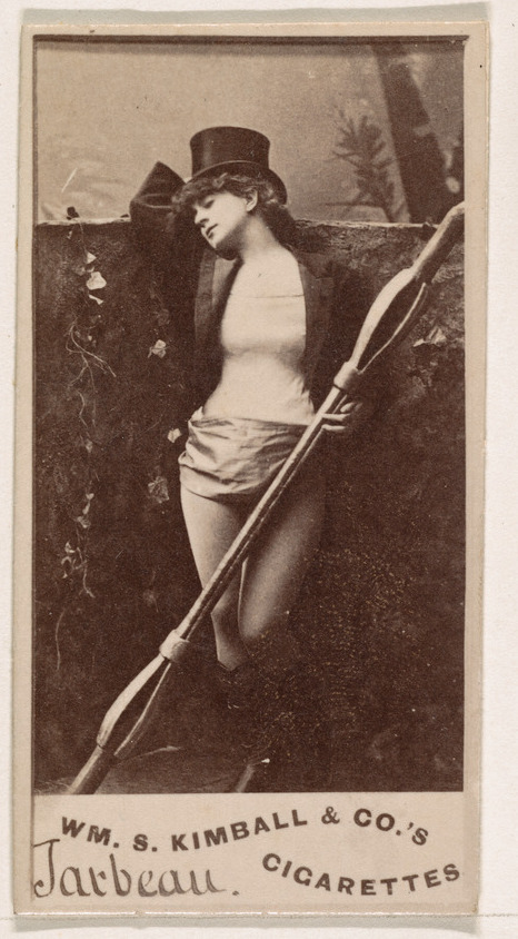 William S. Kimball & Company, Miss Jarbeau, from the Actresses series (N203) issued by Wm. S. Kimball & Co.
