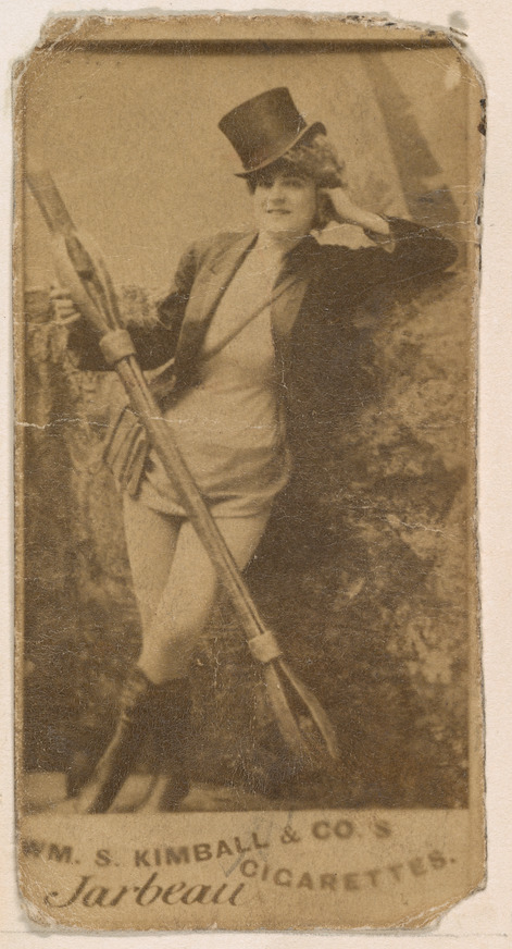 William S. Kimball & Company, Miss Jarbeau, from the Actresses series (N203) issued by Wm. S. Kimball & Co.