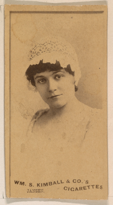 William S. Kimball & Company, Miss Jansen, from the Actresses series (N203) issued by Wm. S. Kimball & Co.