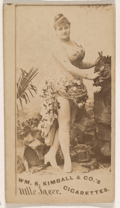 William S. Kimball & Company, Mlle Jager, from the Actresses series (N203) issued by Wm. S. Kimball & Co.