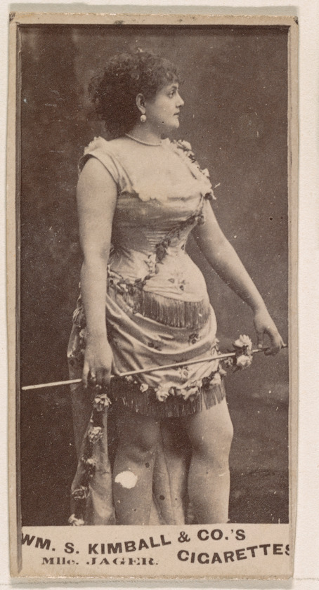 William S. Kimball & Company, Mlle. Jager, from the Actresses series (N203) issued by Wm. S. Kimball & Co.
