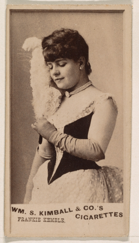 William S. Kimball & Company, Frankie Kemble, from the Actresses series (N203) issued by Wm. S. Kimball & Co.