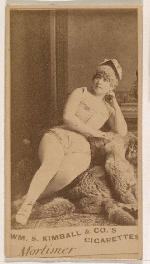 William S. Kimball & Company, Miss Mortimer, from the Actresses series (N203) issued by Wm. S. Kimball & Co.