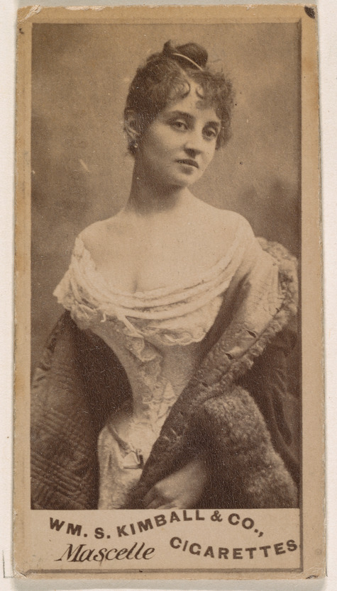 William S. Kimball & Company, Miss Mascelle, from the Actresses series (N203) issued by Wm. S. Kimball & Co.