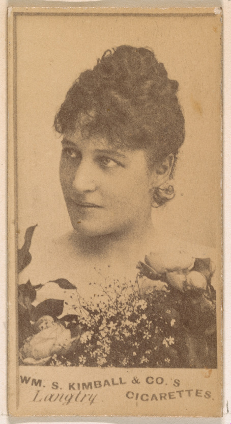 William S. Kimball & Company, Miss Langtry, from the Actresses series (N203) issued by Wm. S. Kimball & Co.