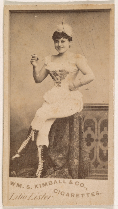 William S. Kimball & Company, Lilio Lister, from the Actresses series (N203) issued by Wm. S. Kimball & Co.
