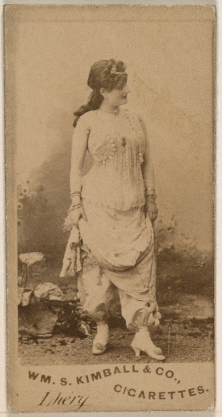 William S. Kimball & Company, Miss Lhery, from the Actresses series (N203) issued by Wm. S. Kimball & Co.
