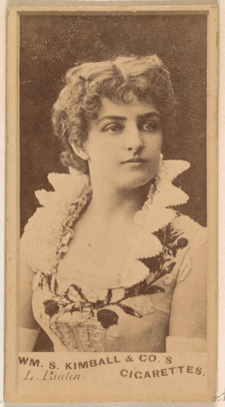 William S. Kimball & Company, Miss Paulin, from the Actresses series (N203) issued by Wm. S. Kimball & Co.