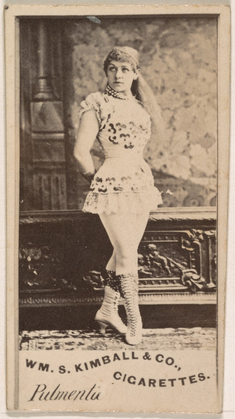 William S. Kimball & Company, Miss Pulmenta, from the Actresses series (N203) issued by Wm. S. Kimball & Co.
