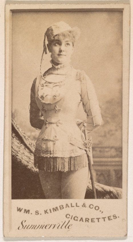 William S. Kimball & Company, Miss Summerville, from the Actresses series (N203) issued by Wm. S. Kimball & Co.