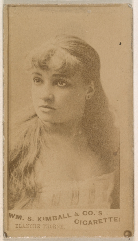 Blanche Thorne, from the Actresses series (N203) issued by Wm. S. Kimball & Co.